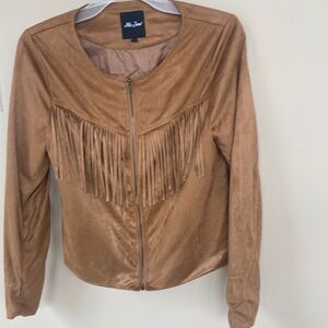 Suede fringe jacket
